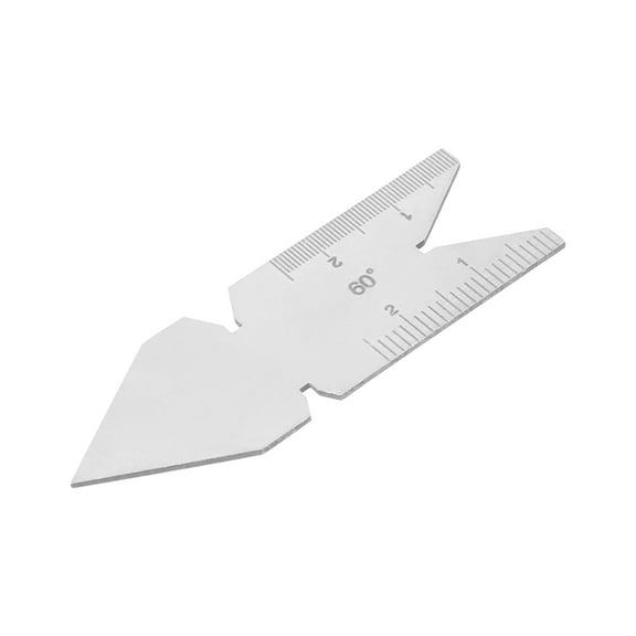 Center Gauge for 60 Degree Threads, Angles Measure Tool, Stainless Steel