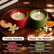 Scented Candle for Love Wishes, 4pcs Romantic Aromatherapy Candle with Colorful Cans, Nature Aroma Soy Candle Jar 60-Hour Burn with Warm Flame Candles Gift for Home