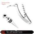 thumbnail image 3 of Set De Vino Chic Fantasy Juego De 2 Piezas Accesorios Para Vino Set De Bar, 3 of 5