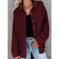 thumbnail image 2 of Blusa de pana, camisa de pana con botones, blusas de gran tamaño, chaqueta, blusa de pana con botones, valor inmejorable, 2 of 6