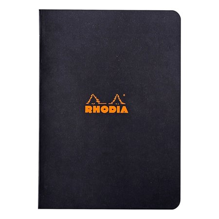 UPC: 3037921191897 | Rhodia Side Stapled Notebook  Lined  6  x 8.25   Black