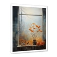 thumbnail image 2 of Designart "Meadow View through Windows II" Landscapes Framed Wall Art - Traditional Yellow Meadow Entryway Framed Wall Art Print, 2 of 6