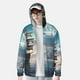 thumbnail image 2 of Fotbe Moonlit Sea Sailboat Chaqueta con Protección Solar UPF 50+ para Hombre y Mujer, Camisa con Capucha y Bolsillos-XX-Large, 2 of 7