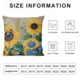 thumbnail image 5 of RUIYC Sunflower Throw Pillows Butterfly Pillow Covers Throw Pillow Cover Watercolor Yellow and Blue Floral Decorative Pillow Covers Double-Sided Printing Suitable for Home Outdoor, 5 of 5