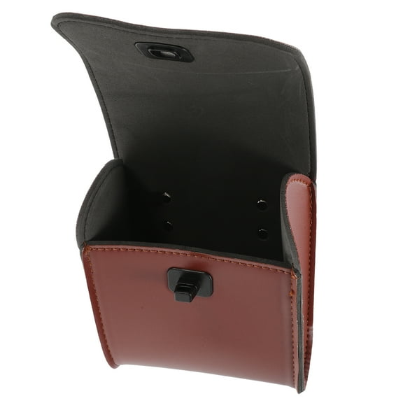 SEWOART Coffee Handlebar Bag for Bike Front Tube Storage with Buckled Straps and Flap for Easy Access