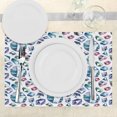 thumbnail image 3 of Ambesonne Watercolor Place Mats Set of 4, Diamond Gems Bridal, Standard Size, Multicolor, 3 of 6