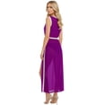 thumbnail image 2 of HAPPY BAY Women's Chiffon Summer Open Front Soft Beach Beachwear Duster Kimono Cardigan M-L Royalty Purple_AB930, 2 of 5