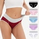 thumbnail image 5 of Braguitas de algodón de cinco piezas de colores a juego para mujer, bragas de cintura grande para mujer, 5 of 6