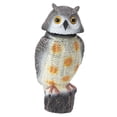 thumbnail image 1 of Búho pájaro espantapájaros señuelo falso búho pájaro espantapájaros señuelo agitar la cabeza a prueba de sol pájaro dispositivo de miedo para exteriores ANGGREK Otros, 1 of 8