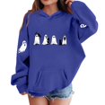 thumbnail image 4 of WAVSUF Kids Boys Hoodie, Loose Fit Long Sleeve with Pockets Fall Halloween Casual Sweatshirts Blue 5, 4 of 5
