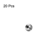 thumbnail image 3 of Uxcell Beads 5mm Stainless Steel 2mm Hole Dia Bead for DIY Crafts, Silver Tone 20 Pack, 3 of 6