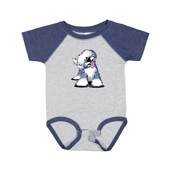Inktastic Old English Sheepdog Boys or Girls Baby Bodysuit