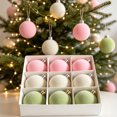 thumbnail image 4 of LEFXSMR Christmas Balls, 9pcs 2.36" Velvet Solid Christmas Ornaments Set, Hanging Christmas Decorations for Xmas Tree Mantel Porch Home Decor, 4 of 5