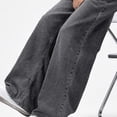 thumbnail image 4 of Mifsaly Boys Wide Leg Jeans Teen Baggy High Waist Denim Pants Relaxed Fit Going Out Casual Streetwear with Pockets, 4 of 6
