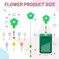 thumbnail image 4 of Misright Beaded Flower Clear Card Protector Retractable ABS Badge Holder Waterproof, 4 of 8