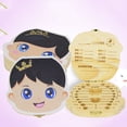 thumbnail image 4 of Baby Tooth Box Wooden Cartoon Baby Tooth Collection Box Keepsake Organizer Box, 4 of 7