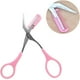 thumbnail image 4 of 3 tijeras para adelgazar las cejas del bebé con peine, desmaquillador, depilación, peluquería, maquinilla de afeitar de plástico, pinzas para pestañas, 4 of 5