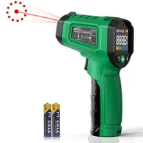Infrared Thermometer Gun,SQECH Laser Thermometer Gun -58℉～1112℉(-50℃～600℃) ,Non-Contact Temperature Gun with Adjustable Emissivity&Color Backlight for Cooking, Pizza Oven,BBQ,Fridge,Engine,HVAC(Green