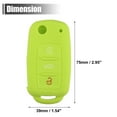 thumbnail image 7 of Unique Bargains 1pcs Silicone Key Fob Cover Fit for Volkswagen Jetta GTI Passat Golf Tiguan Touareg CC Eos Green, 7 of 7