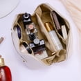 thumbnail image 4 of Sac Cosmétique Sac en Cuir PU Imperméable de Grande Capacité Résistant à la Saleté des Femmes Sac de Rangement Cosmétique Sac de Lavage de Voyage Portable, 4 of 5