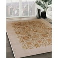 thumbnail image 3 of Ahgly Company Machine Washable Indoor Rectangle Industrial Modern Light Brown Area Rugs, 2' x 5', 3 of 7
