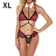 thumbnail image 1 of Ropa interior de encaje sexy para mujer Sujetador a cuadros Tanga Lencería Ropa de dormir Ropa de dormir, XL Methold XX000086-04, 1 of 7