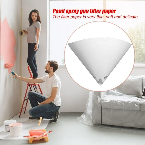 Coladores de papel de pintura fina de 100 micras, filtro de tamiz, embudo de red de malla (100 uds)