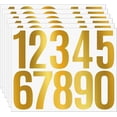 thumbnail image 1 of 60PCS 3 Inch Gold Vinyl Number Stickers \u2013 Waterproof Adhesive Numbers 0-9 for Mailbox, DIY Crafts, Address Labels, Door Signs, Event Decor, Party Supplies(Golden), 1 of 7