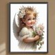 thumbnail image 2 of Pintura de diamante 5D DIY taladro redondo completo Ángel niño Kit decoración del hogar arte artesanal FLhrweasw Nuevo, 2 of 9