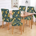 thumbnail image 2 of Yayeee 4 Pack Dining Chair Covers Stretch Parson Chairs Slipcovers Seat Protector, Blue Lemons, 2 of 6