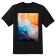 thumbnail image 2 of Plus Size Shirt for Women Black Tops for Women Oversized Short Sleeves Shirt for Women Colorful Ripple3 T Shirt Crewneck Shirt for Women 3XL, 2 of 5