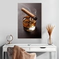 thumbnail image 2 of Elephant Stock Cigar On Whiskey Glass Wall Art - Vertical Canvas Wall Art - Living Room Wall Decor - Food And Drink Canvas - Gray And Brown Decor - 20" x 30", 2 of 8