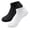 Black and White, variant on Men’s Cushioned Low Cut Cotton Socks – Seamless Toe, Padded Sole & Toe, Breathable Daily Comfort - 4 pairs, Black, Shoe Size 10-12