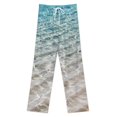 thumbnail image 3 of 3D Ocean Seawater Beach Water Pajamas For Women Loose Retro Night Pajama Pants Comfortable Sleepwear Bottoms Homewear, 3 of 6