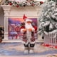 thumbnail image 2 of Santa Claus Figura Decorativa Muñeco de Pie Adorno Navideño con Material de Plástico y Terylene Reutilizable Adecuado para Decoración de Mesa Puerta Ventana Jardín Árbol de Navidad Regalo, 2 of 8