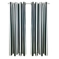 thumbnail image 3 of Outdoor Decor Seascapes Stripe Outdoor Grommet Top Panel (Set of Two) 50 x 96 Black, 3 of 4