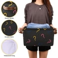 thumbnail image 7 of Storage Basket Colorful Question Mark Foldable Canvas Laundry Baskets Bin Waterproof Inner Layer with Sturdy Handles for Toy Nursery Blanket Clothes 2 Pack, 7 of 7