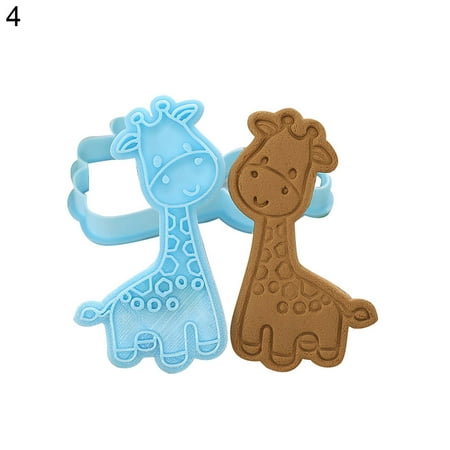 

Trayknick Forest Animals Cartoon Biscuit Mold Pressing Type Household Cookie Baking Tool