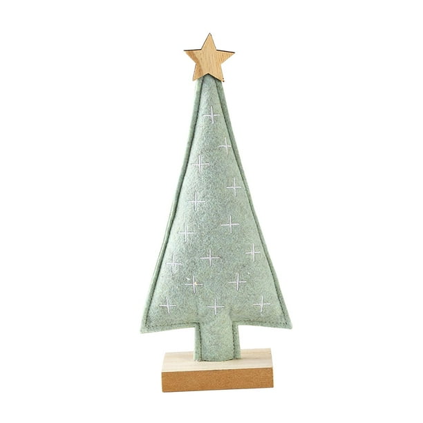 Árbol de Navidad de mesa Árbol de Navidad pequeño Manualidades de fieltro Figura navideña versátil 95 x 4 x 22 cm