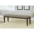 thumbnail image 2 of Xukmct Solid Wood Fabric Padded Seat Dining Bench for Home, Dining Room, 2 of 7