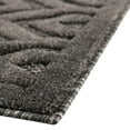 thumbnail image 6 of Unique Loom Outdoor Trellis Textured Collection Area Rug - Spatial (9' x 12' Rectangle Charcoal/Ivory), 6 of 7