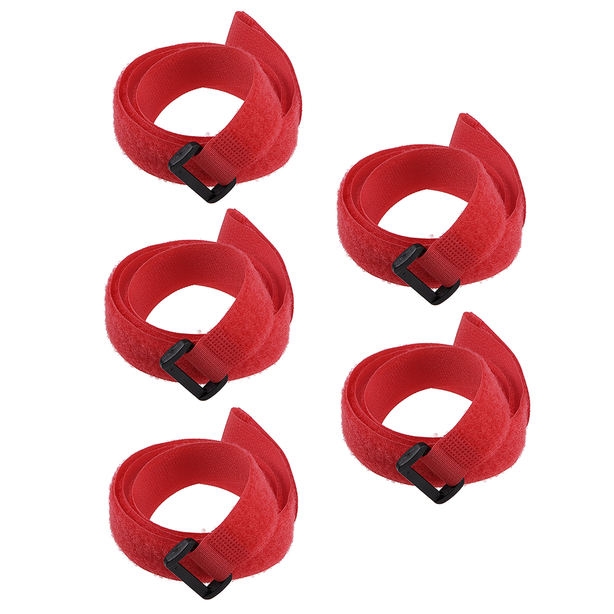 5pcs Hook and Loop Straps 1inch x 31inch Securing Straps Reusable