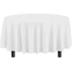 thumbnail image 2 of Nvzi 12-Pack Premium disposable Plastic Tablecloth 84in. Round Table Cover - White, 2 of 5