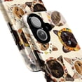 thumbnail image 2 of Floral Bonnet Cat Phone Case, Vintage Folk Art Kitty Collage iPhone Cover, Cute Illustrated Artistic Case for iPhone 16 15 14 13 12 11 Plus Pro Max Mini, 2 of 6