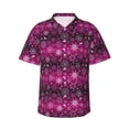 thumbnail image 1 of Fotbe Snowflakes And Christmas Camisa Hawaiana para Hombre Unisex – Camisa Casual de Verano con Botones de Manga Corta de Algodón y Lino,3X-Large, 1 of 7