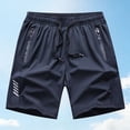 thumbnail image 2 of ibiyuan Men's Quick Dry Athletic Shorts Stretchy Workout Shorts Elastic Waist Mens Casual Shorts Drawstring Athletic Shorts for Men Gym Shorts Men Running Workout Gym Shorts with Pockets, 2 of 4