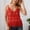 Red, variant on Womens Tank Tops Sequin Beaded Slim Fit Cropped V Neck Top Breathable Womens Camisole Red M