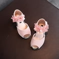 thumbnail image 5 of SYNPOS Toddler Little Kid Big Kid Dress Open Toe Flower Rhinestone Sandals For Girls, 5 of 12