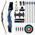 thumbnail image 2 of BLACK HUNTER 60" Traditional Hunting Recurve Bow 20-60 lbs RH,LH @15H, 2 of 10