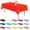 Assorted Color, variant on 6 Pcs Red Disposable Plastic Tablecloths for Rectangle Tables 54 x 108 Inch Waterproof Party Table Covers for Birthday Baby Shower Wedding Fiesta Kitchen Dining Decor